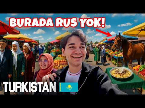 BURADA RUS YOK! Türkistan’da Annemle İLK GÜNÜMÜZ! - Yemekler, Sokaklar, Kaldığımız EV! 🇰🇿