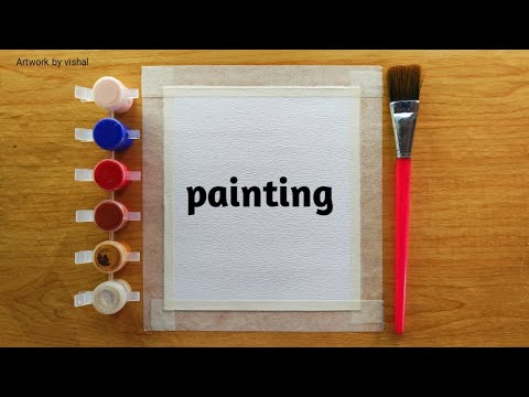 Easy watercolor painting, easy painting ideas for beginners, step by step tutorial