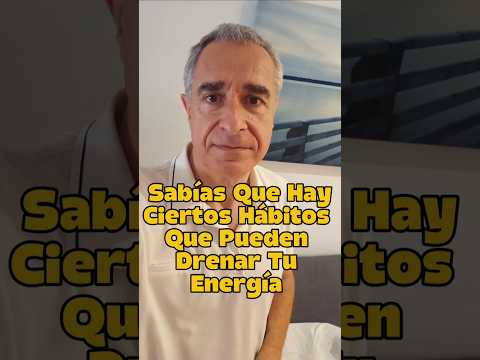HABITOS QUE DRENAN TU ENERGIA, 😔 ¿Te sientes cansado todo el tiempo sin una razón clara?