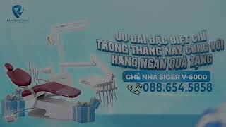 Ghế nha khoa cao cấp Siger V 6000 - dòng ghế bán chạy nhất 2024