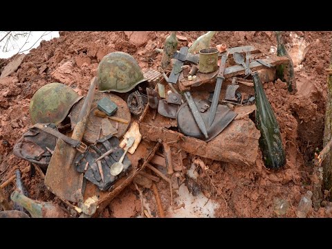 WWII German Dugouts Excavation - Metal Detecting WWII Battlegrounds