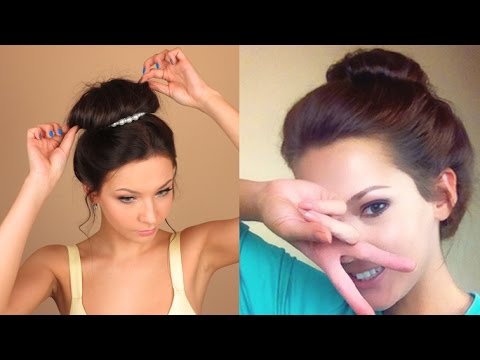 СУПЕР-ПУЧОК на каждый день Messy bun. Простая прическа 2-в-1