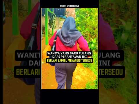 Wanita ini langsung berlari menangis saat melihat kondisi ibunya