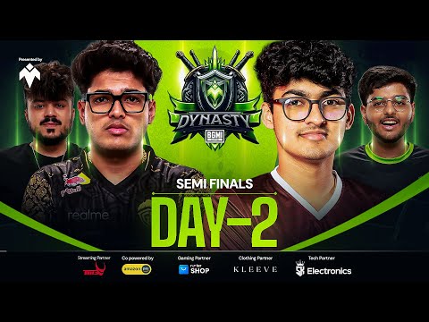 1M DYNASTY | Semi Finals D2 | BGMI | Ft. GodLike, iQOOSouL, Wildfangs etc.