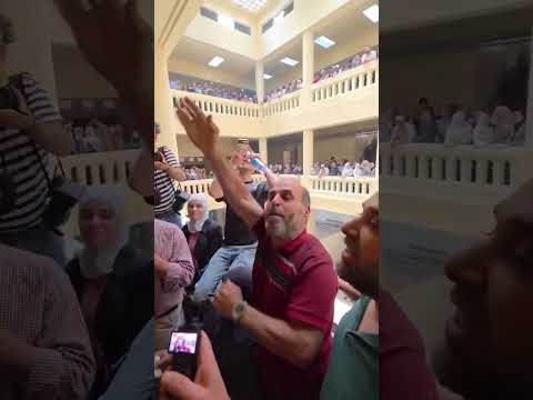 مشاهد من داخل القصر العدلي بدمشق خلال الجلسة العلنية الثانية لمحاكمة عاطف نجيب