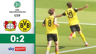 Treffer nach 33 Sekunden! | Bayer 04 Leverkusen - Borussia Dortmund | U 19-DFB-Nachwuchsliga