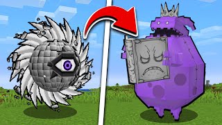 【マイクラ】にゃんこ大戦争のボスを戦わせるマインクラフト