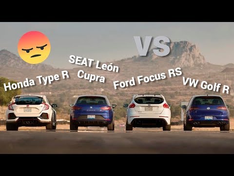 Golf R VS León CUPRA VS Focus RS VS Type R | Autocosmos con Sergio Oliveira