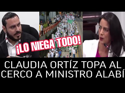 ¡MINISTRO DE SALUD NIEGAR DESPIDOS DE PERSONAL POR ASISTIR A LA MARCHA, CLAUDIA ORTÍZ LO TOPA!