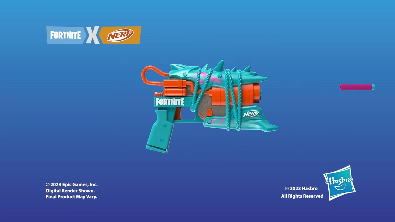 Nerf Fortnite Primal Kids Toy Blaster for Boys and Girls with 4 Darts