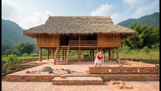 Lost in the Deadly Jungle, I Built a Strong Home to Survive the Endless Storms#survival #bushcraft