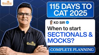 When to start Sectional & Mocks I VARC I CAT 2025 I Rodha New Mock Portal