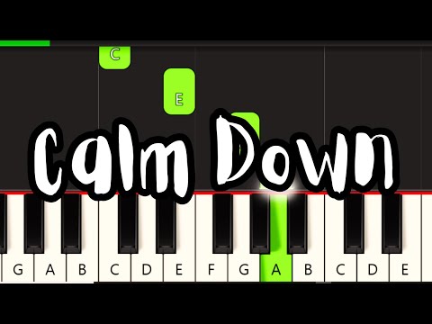 Rema, Selena Gomez - Calm Down | Very Easy Piano Tutorial