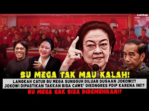 CARA MEGA SUNGGUH DILUAR NALAR🔥JOKOWI DIPASTIKAN TAKKAN PERNAH BISA CAWE² DIKONGRES PDIP KRENA INI😱❓