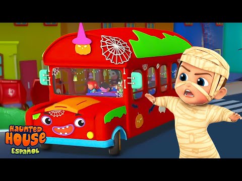 🎃 Las Espeluznantes Ruedas del Autobús Canción de Halloween para Niños