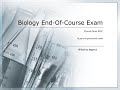 Biology EOC Exam Preparation
