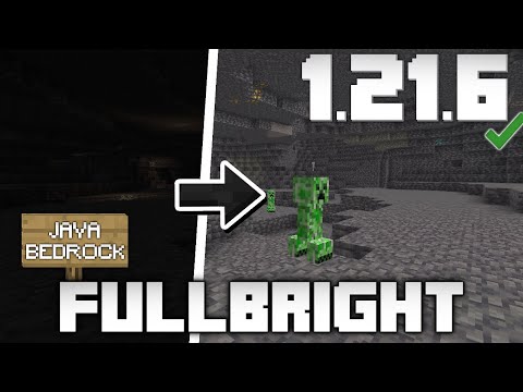 FullBright Texture Pack 1.21.6/1.21.7 Download (MCPE, Java & Bedrock)