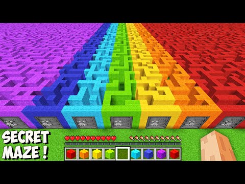 What is HIDDEN inside THE LONGEST SECRET MAZE in Minecraft? I found THE BIGGEST RARE MAZE!