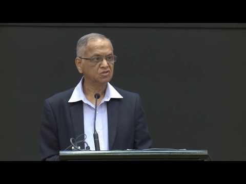 Narayana Murthy introduces the Infosys Prize 2016 - Jury Chairs