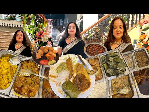 রাজবাড়ীর বিয়েবাড়িতে নবাবী মটন কষা ভুনা চিকেন ভেটকি পাতুরি দিয়ে জমিয়ে আহার করলাম | Mutton | Paturi