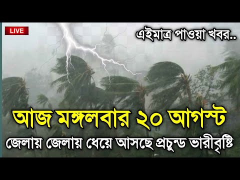 আজকের আবহাওয়ার খবর, 20 August 2024, Bangladesh Weather Report