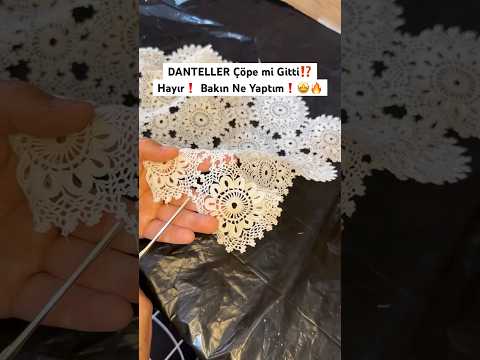Dantellerim Çöpe mi gitti⁉️ Hayır❗️ Bakın Ne yaptım❗️✨💐Epoksi Bardak Altlığı #epoksi #epoksireçine