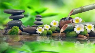 Healing Piano Music and Bamboo Water Fountain 🌿 Relaxing Music for Sleep, Meditation, Massage & Yoga