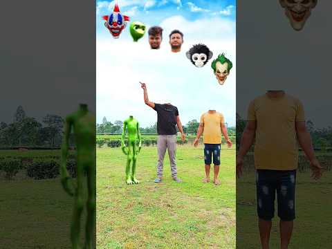 Man vs ailen head matching funny vfx magic game video | kinemaster edting #viral #vfx #shorts