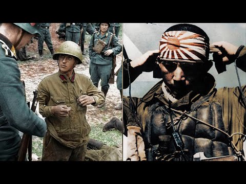 🔴▶ RARAS IMAGENS REAIS DA SEGUNDA GUERRA MUNDIAL EM CORES | Conflito Global, Documentação | CenaTop