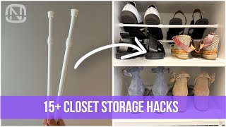 15+ Genius Hacks for Organizing Your CLOSET