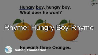 Rhyme: Hungry Boy-Rhyme