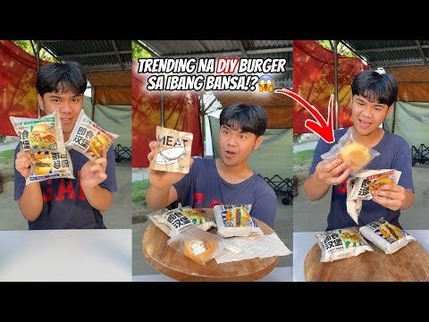 TRENDING DIY BURGER IN TIKTOK(GRABE ANG GALING!!?)