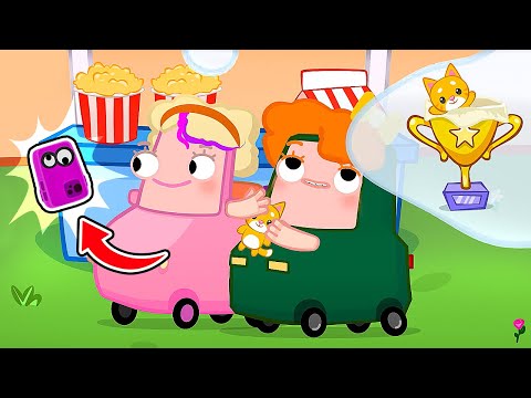 A Família Wheelzy vai participar na feira escolar! Desenhos animados. Desenho animado infantil