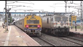 Badnera Nasik MEMU Clashes With Superbly Accelerating Mangala Lakshadweep Express at Manmad Junction