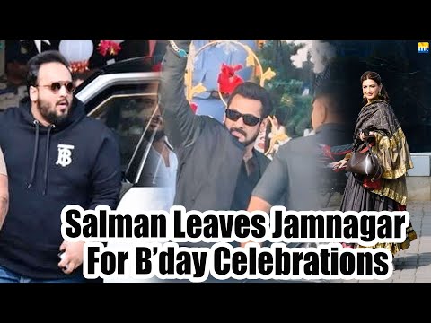 Sikandar Salman Khan leaves Jamnagar for GRAND B'day celebrations | Sonali, Sajid, Zeeshan