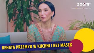 Renata Przemyk w kuchni i bez masek
