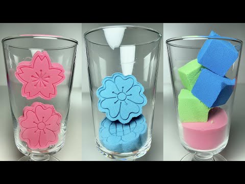 Very Satisfying and Relaxing, Kinetic Sand ASMR, Drop and squish