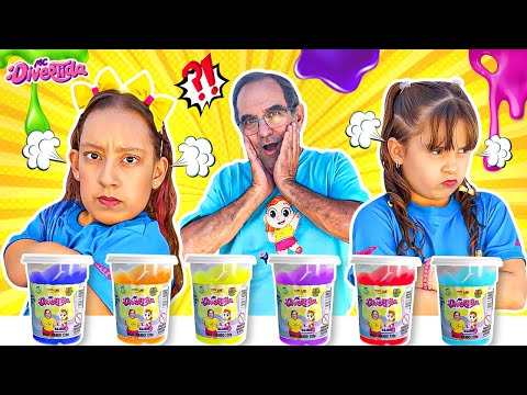 Aventura de Slime de MC Divertida e Helena | Crianças aprendem a dividir brinquedos
