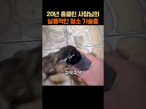 20년 홈클린 사장님의 실용적인 청소 기술