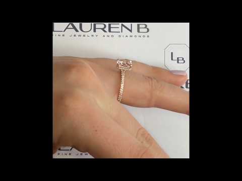 Morganite Cushion Cut Rose Gold Ring