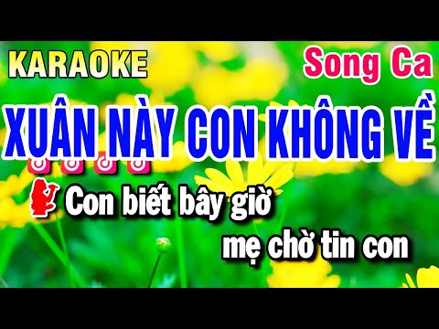 Karaoke Xuân Này Con Không Về  Song Ca Nhạc Xuân 2025 | Huỳnh Anh