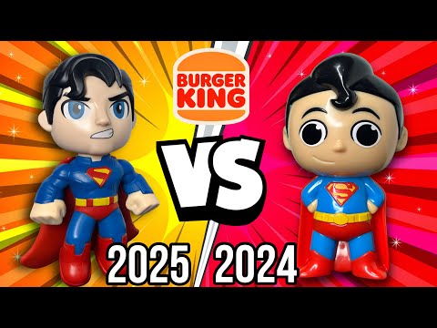 COMPARANDO COLEÇÃO SUPERMAN LEGACY VS DC SUPER FRIENDS BURGER KING! PETER TOYS