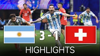 Messi's Argentina Crushes Switzerland 3-1 | World Cup Quarter-Finals Highlights