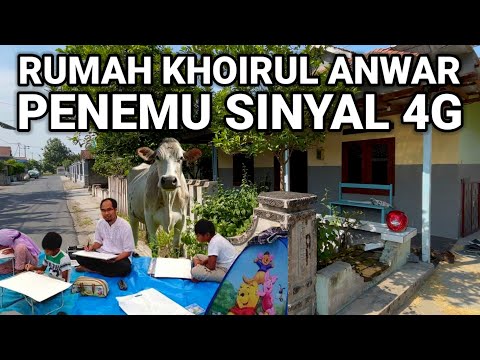 VIRAL..! RUMAH PROF. DR. ENG. KHOIRUL ANWAR PENEMU SINYAL 4G LAGI VIRAL DI JAWA TIMUR