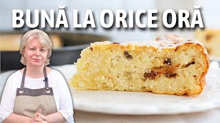 Rețetă cu brânză de vaci la cuptor – budincă dulce cu cușcuș, gata în 1 oră