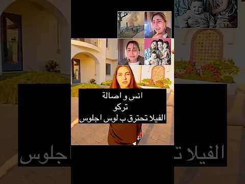 تركو الفيلا بلوس انجلوس#anasmarwah #anasala #asalamaleh #art #explore #حرائق