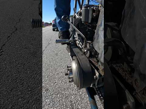 New primary setup on the shovelhead chop.  #motorcycle #harleydavidson #chopper #shovelhead