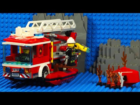 Lego City Beach Fire Command Hostage Rescue