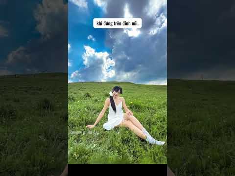 Chụp hình cho vợ trên đỉnh núi #giaitri #kienthucthuvi