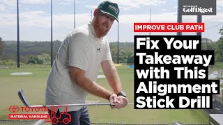 Fix Your Takeaway with This Alignment Stick Drill | Stop Rolling the Clubface Open